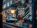 Naklejka samoprzylepna z  kodem QR - TikTok 03