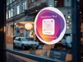 Naklejka samoprzylepna z  kodem QR - Instagram 02