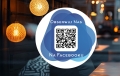 Naklejka samoprzylepna z  kodem QR - Facebook 01