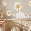 Naklejki ścienne - pastelowe delikatne kwiaty