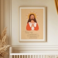 Plakat do pokoju dziecka z modlitwą "Ojcze nasz"