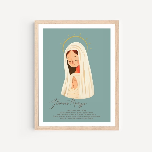 plakat z modlitwą Zdrowaś Maryjo 03.jpg