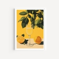 Plakat / Plakat na piance - Kieliszek z Limoncello