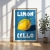 niebieski plakat z cytryną i napisem limon cello b.jpg