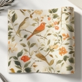 Naklejka na komodę IKEA Malm - Retro ptaki 01