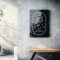 Szyld z Twoim Logo czarny akryl - Szyld reklamowy z plexi - 60 x 90 cm