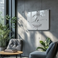 Szyld z Twoim Logo biały akryl - Szyld reklamowy z plexi - 50 x 70 cm 