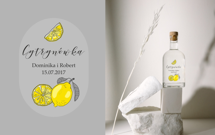 etykieta naklejka na wódkę weselną cytrynówka 04.jpg