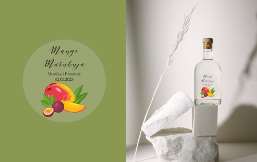 etykieta naklejka na wódkę weselną mango marakuja 02.jpg