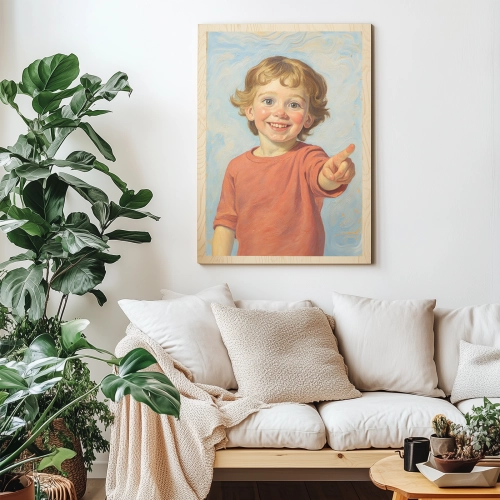 Portret impresjonistyczny ze zdjęcia - na drewnie 01.webp
