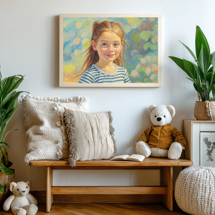 Portret impresjonistyczny ze zdjęcia - na drewnie 02.webp