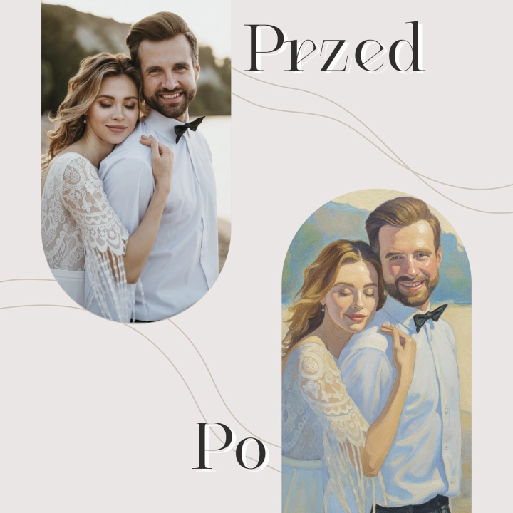 Portret impresjonistyczny ze zdjęcia - na drewnie 05.webp
