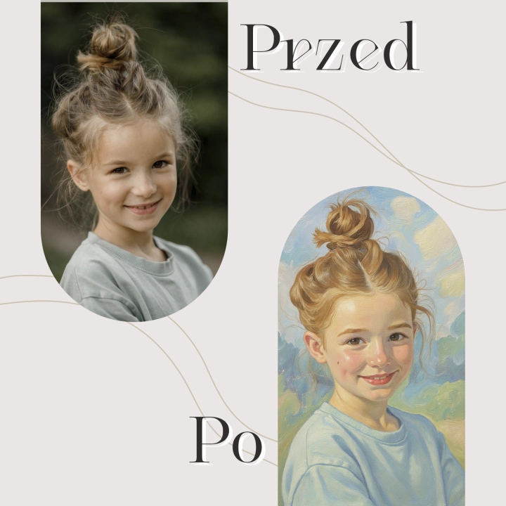 Portret impresjonistyczny ze zdjęcia - na drewnie 07.webp