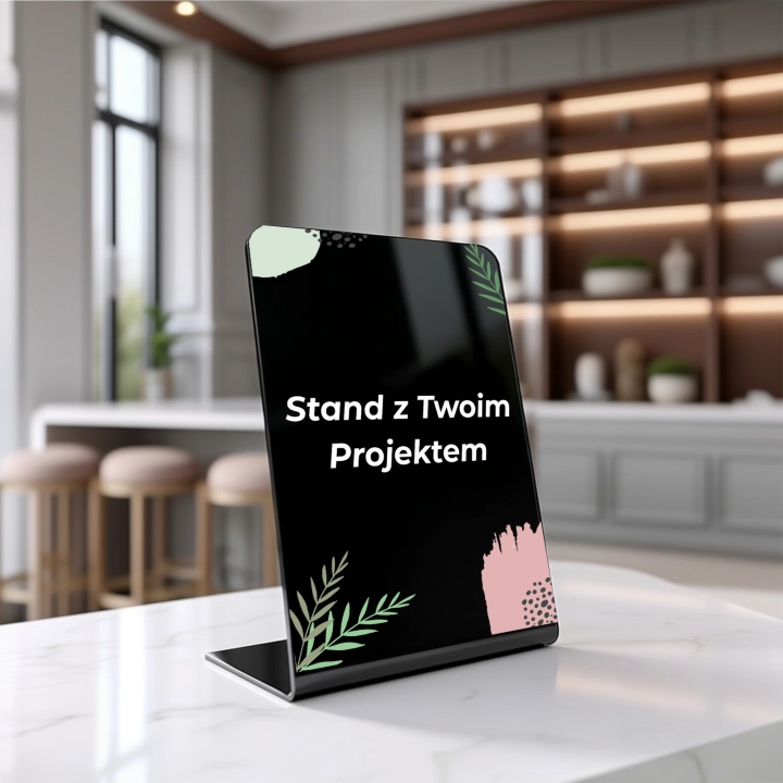 czarna tabliczka akrylowa stand z Twoim nadrukiem 01c.webp