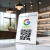 biały stand akrylowy z kodem QR google 01b.webp