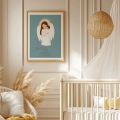 Plakat do pokoju dziecka z modlitwą "Aniele Boży" dla chłopca 01