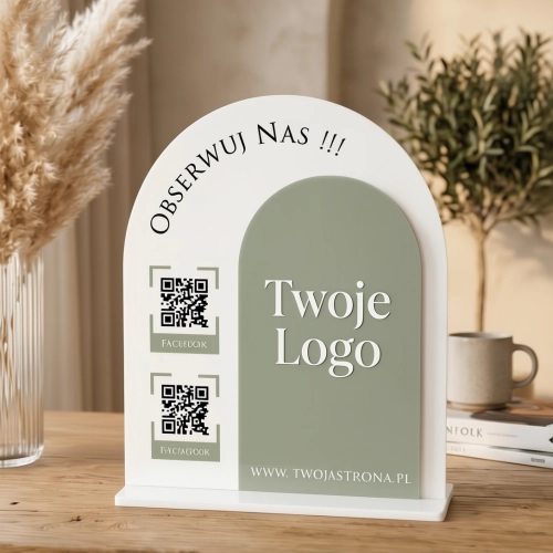 akrylowy stand z kodami QR biało-szałwiowy 01b.webp
