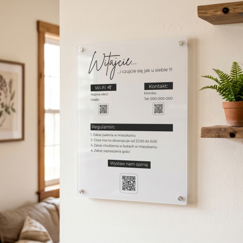 akrylowa tablica infromacyjna dla gości do apartamentów.jpg